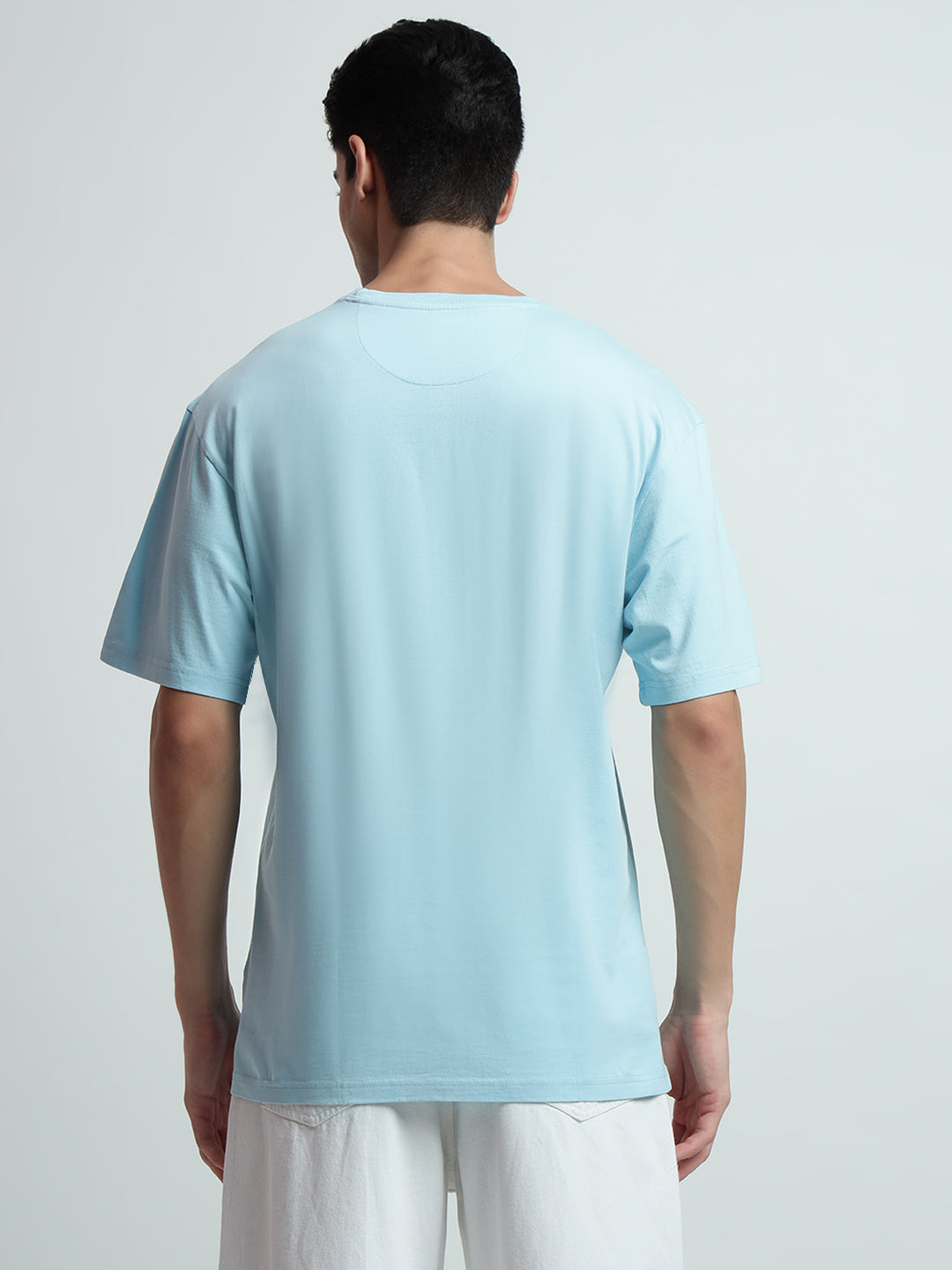 Rarebond Cloud Sky Half Sleeve Oversized Fit T-Shirt