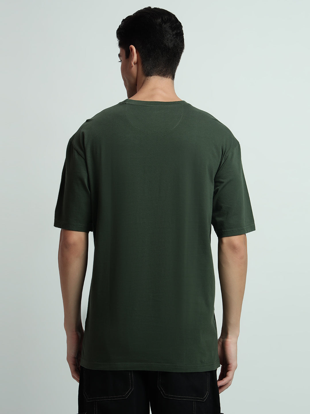 Rarebond Cloud Green Half Sleeve Oversized Fit T-Shirt