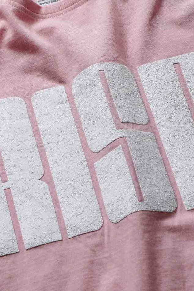Rarebond's Rise Pink Half Sleeve Comfort Fit T-shirt