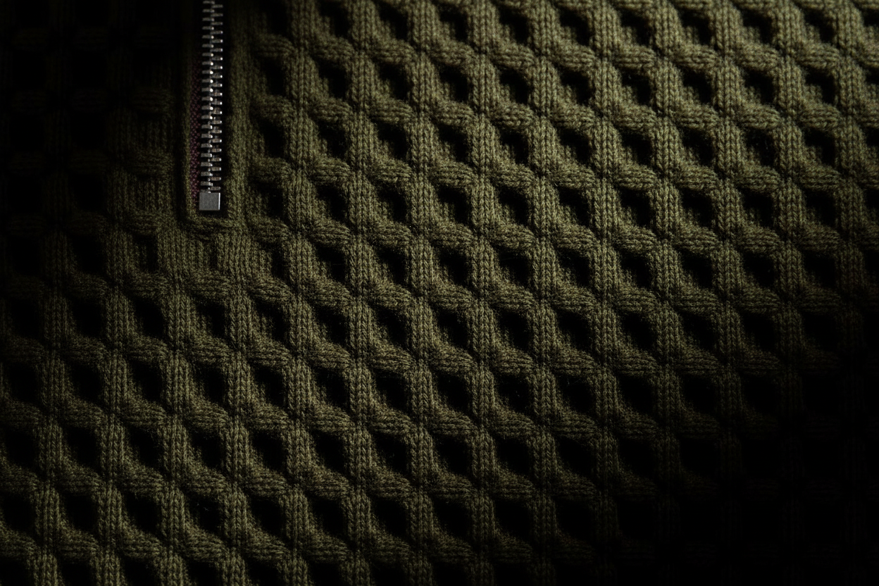 Sentinel Waffle Knit — Wide Crop