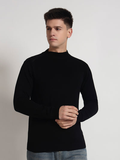 Rarebond's Nimbus Men's Black Knitted High Neck