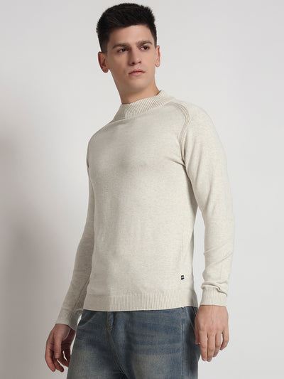 Rarebond's Nimbus Men's Acru Melange Knitted High Neck
