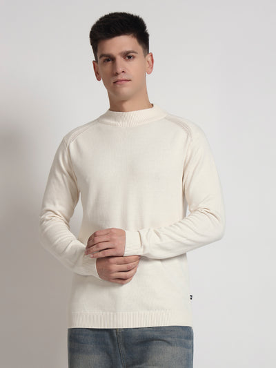 Rarebond's Nimbus Men's Off-White Knitted High Neck