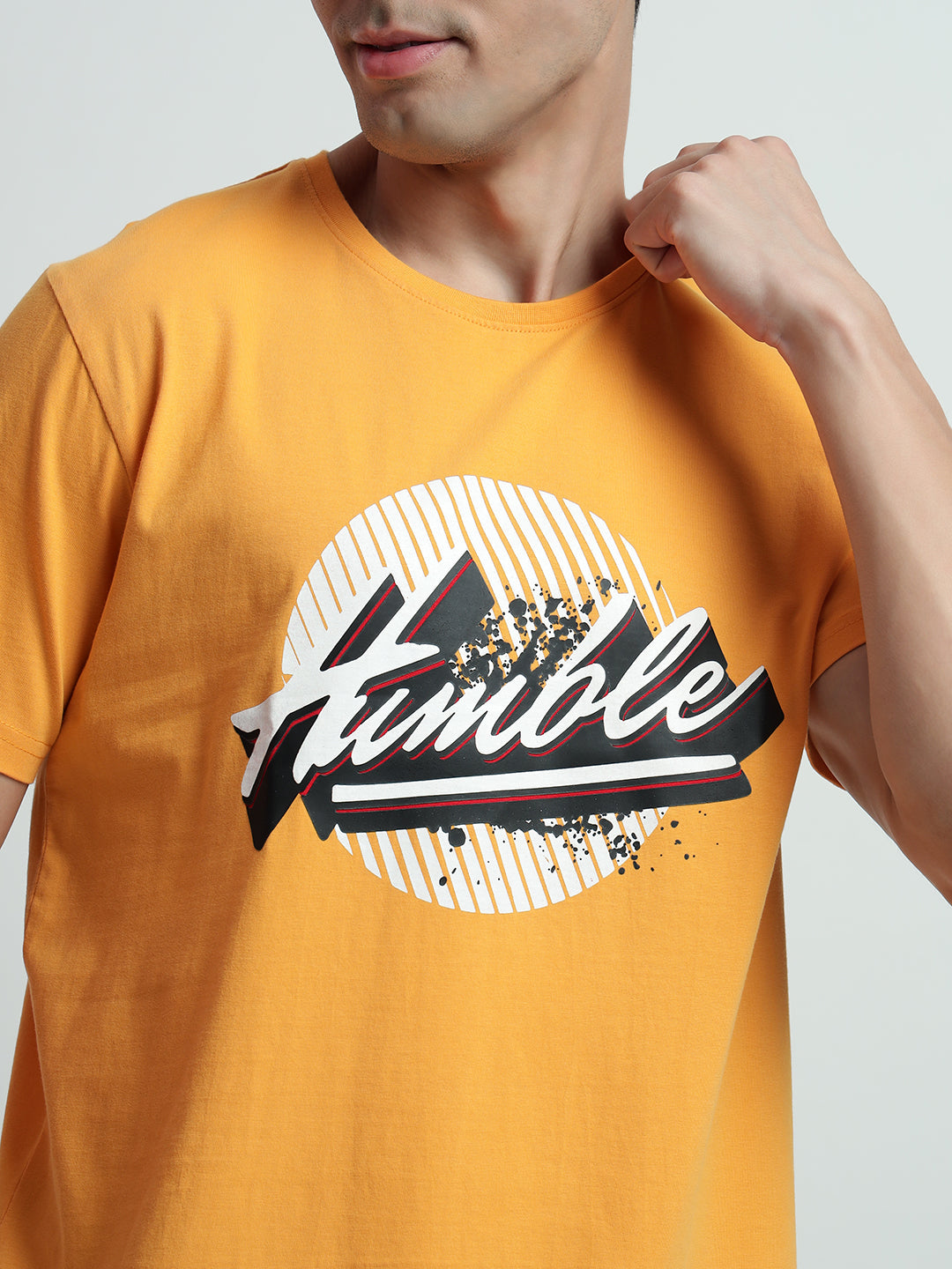 Rarebond's Humble OG Yellow Half Sleeve Comfort Fit T-Shirt