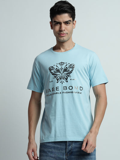 Rarebond's Butterfly Sky Half Sleeve Comfort Fit T-Shirt