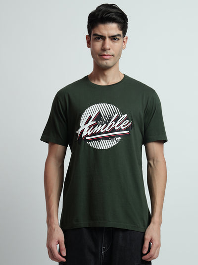 Rarebond's Humble OG Green Half Sleeve Comfort Fit T-Shirt