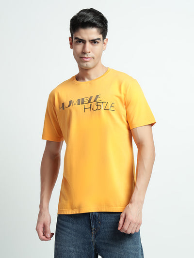 Rarebond's Humble Yellow Half Sleeve Comfort Fit T-shirt