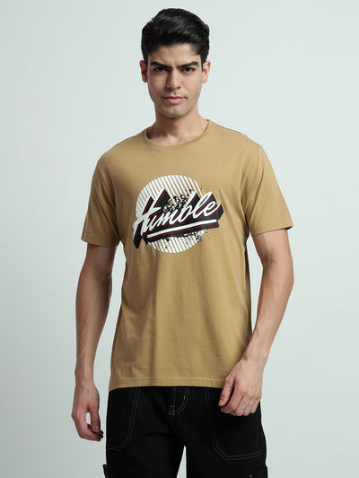 Rarebond's Humble OG Khaki Half Sleeve Comfort Fit T-Shirt