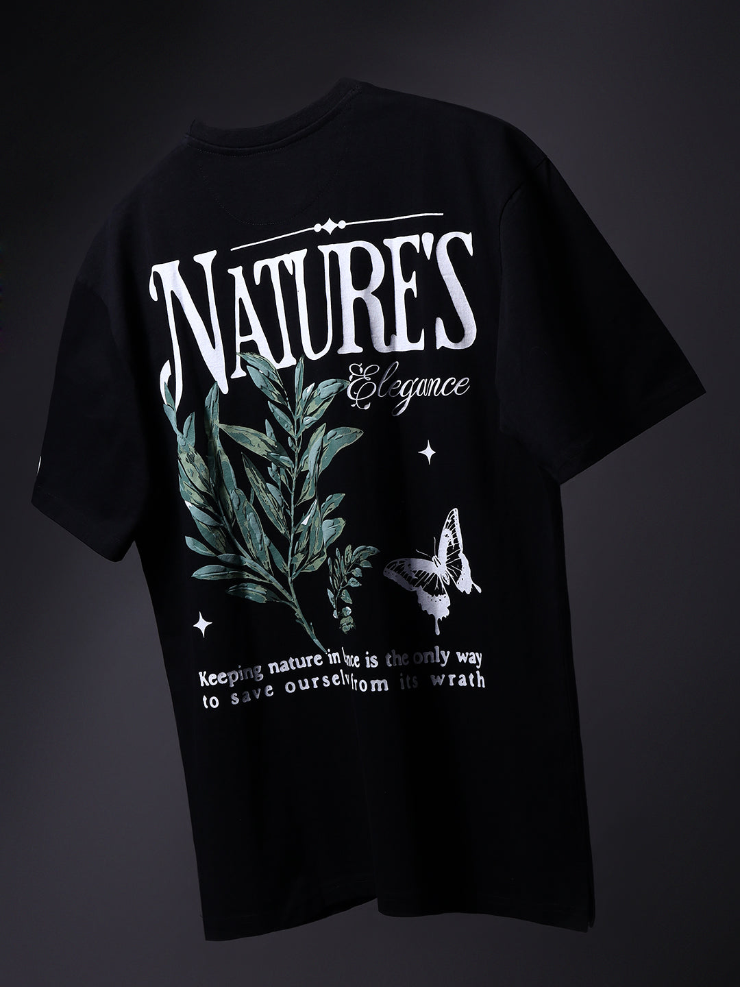 Rarebond's Nature Elegance Half Sleeve Oversized Fit T-Shirt